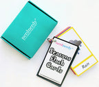 NerdNerdy Season Flashcards, Early Learning, Educational Cards,Word Flash Cards for Kids - NerdNerdy