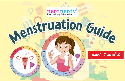 Menstruation Guide for Girls – Illustrated Educational Kit for Kids & Tweens | Step-by-Step Visuals, Calendar & Pad Instructions | Ages 8+ | Easy Period Learning Cards - NerdNerdy