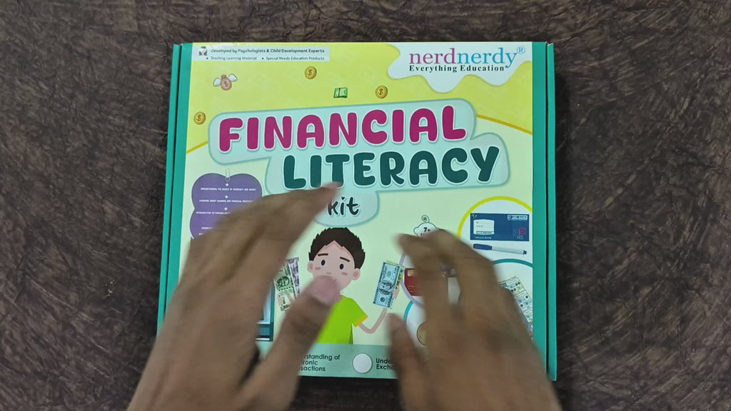 NerdNerdy Financial Literacy kit/ For children aged 6 and up to teach basic financial concepts in a fun and engaging way.