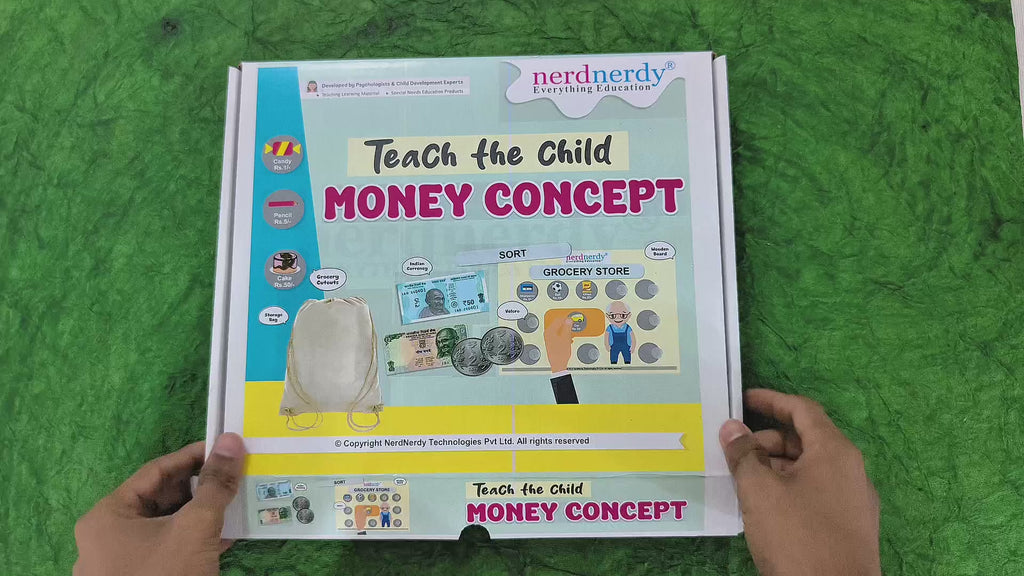 NerdNerdy Teach the child Money Concept/6+yrs/activity based / birthday gifts/Special Education needs
