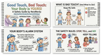 Good Touch Bad Touch Educational Cards, Body Awareness Safety Boundaries Self-Advocacy, Kids Learning Tool with Illustrations